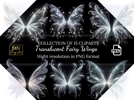 15 Fairy Wings Photo Overlays