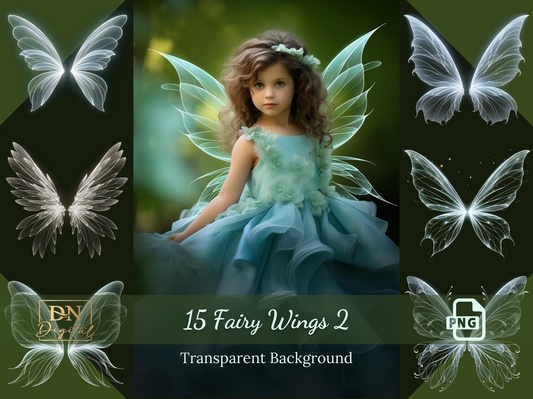 15 Fairy Wings Photo Overlays/Clipart Collection 2